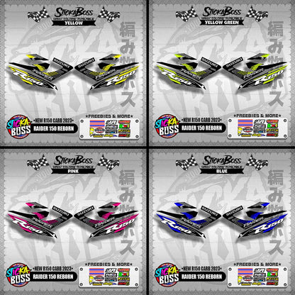 RAIDER 150 REBORN DECALS ( NEW R150 CARB 2023 )【WITH FREEBIES】