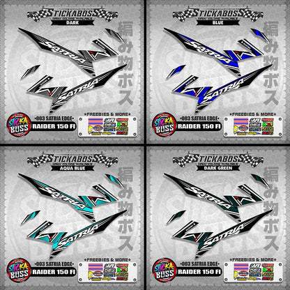 RAIDER 150 FI MALAYSIAN STICKER DECALS ( 003 SATRIA EDGE )【WITH FREEBIES】