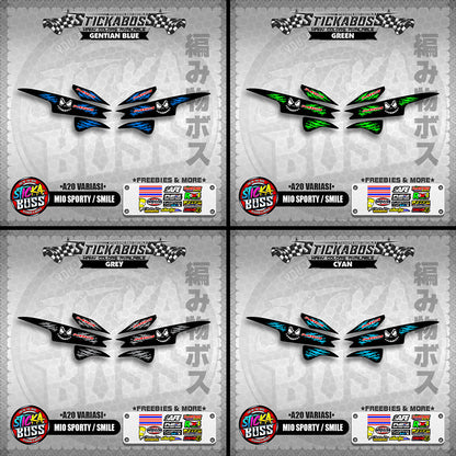 MIO SPORTY / SMILE INDO STICKER DECALS (  A20 VARIASI )【WITH FREEBIES】