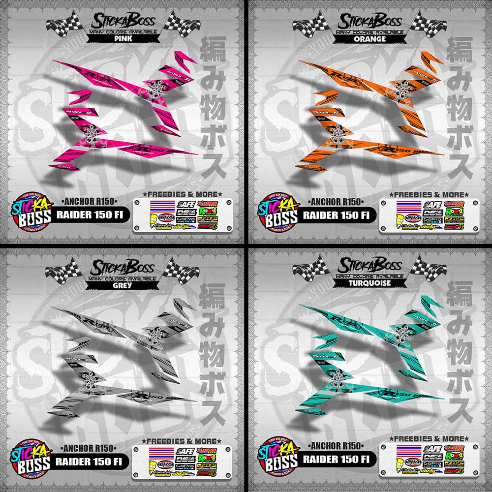 RAIDER 150 FI DECALS ( ANCHOR R150 )【WITH FREEBIES】