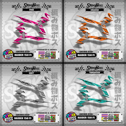 RAIDER 150 FI DECALS ( ANCHOR R150 )【WITH FREEBIES】
