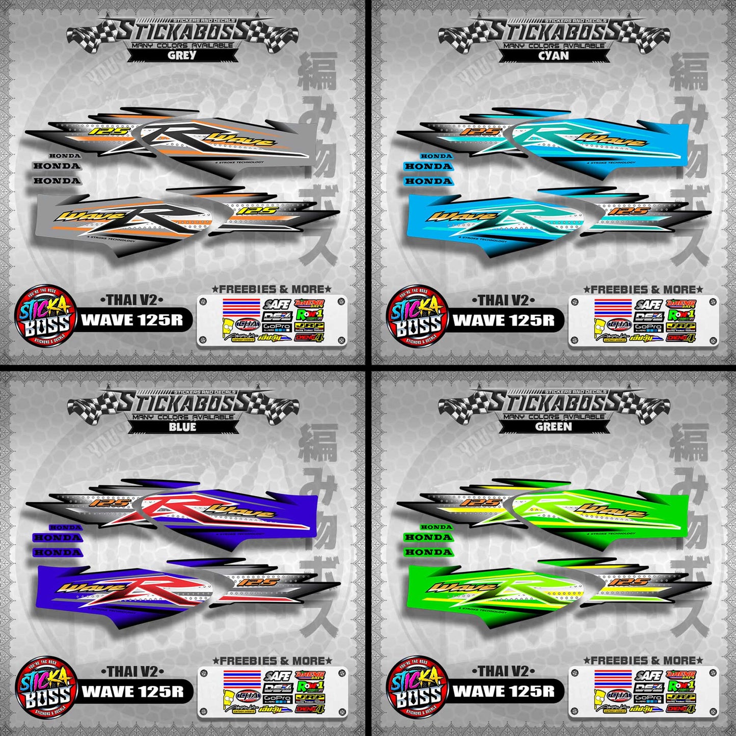 HONDA WAVE 125 R ( THAI V2 ) 【WITH FREEBIES】