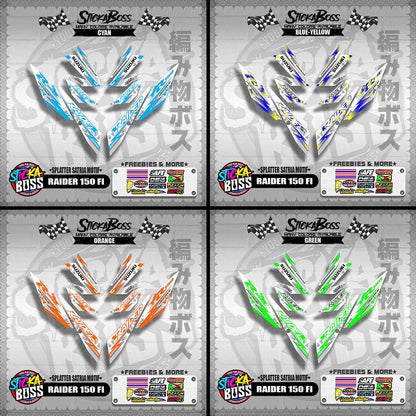 RAIDER 150 FI DECALS ( SPLATTER SATRIA MOTIF )【WITH FREEBIES】