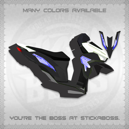 CLICK 125 V3 FOR WHITE DECALS (2026 LINE UP DESIGN) STICKER KITS By STICKABOSS