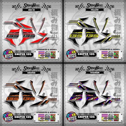 SNIPER 135 DECALS ( 2021 FOUR KINGS )【WITH FREEBIES】