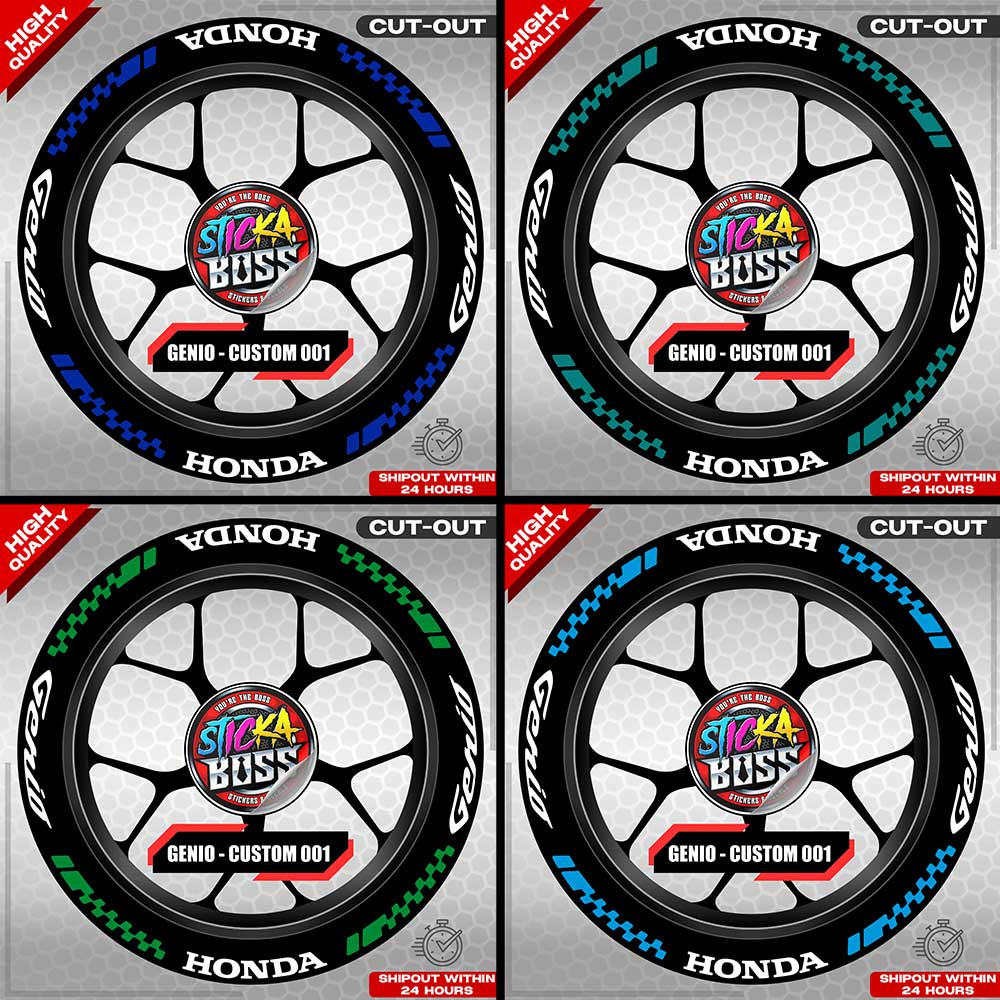 GENIO MAG STICKER SET ( 2 MAGS ) - CUSTOM 001 | VINYL WATERPROOF CUT-OUT DECALS