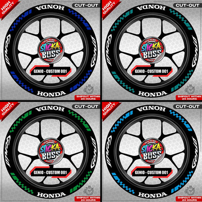 GENIO MAG STICKER SET ( 2 MAGS ) - CUSTOM 001 | VINYL WATERPROOF CUT-OUT DECALS
