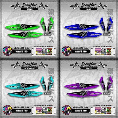 WAVE 110 DECALS ( HAYABUSA JDM)【WITH FREEBIES】