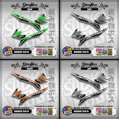RAIDER 150 FI DECALS ( SATRIA NTN N12 )【WITH FREEBIES】