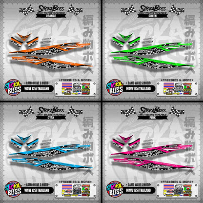 WAVE 125i THAILAND DECALS ( CAMO WAVE S MOTIF )【WITH FREEBIES】