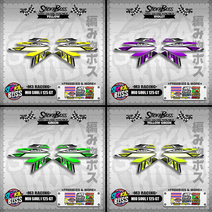 MIO SOUL I 125 GT DECALS ( M3 RACING )【WITH FREEBIES】