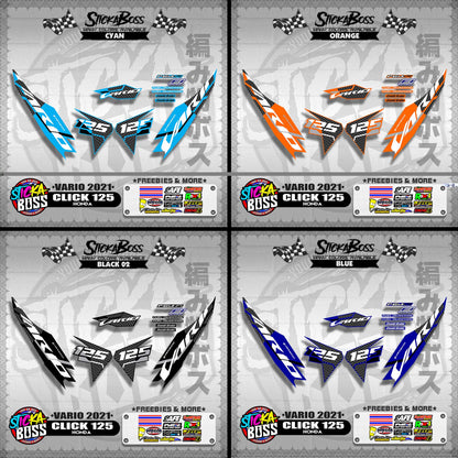 CLICK 125 V2 DECALS ( VARIO 2021 )【WITH FREEBIES】