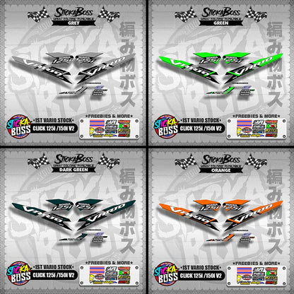 CLICK 125i / 150i V2 DECALS ( 1ST VARIO STOCK )【WITH FREEBIES】