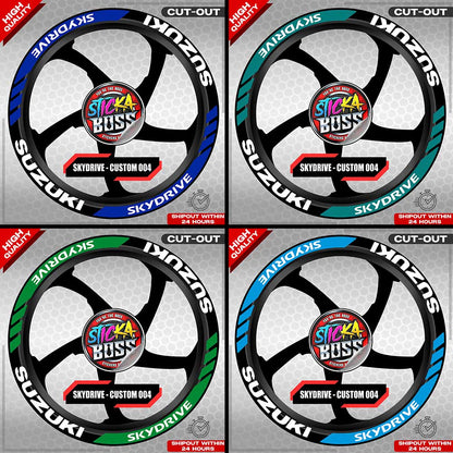 SKYDRIVE MAG STICKER SET  ( 2 MAGS ) - CUSTOM 004 | VINYL WATERPROOF CUT-OUT DECALS