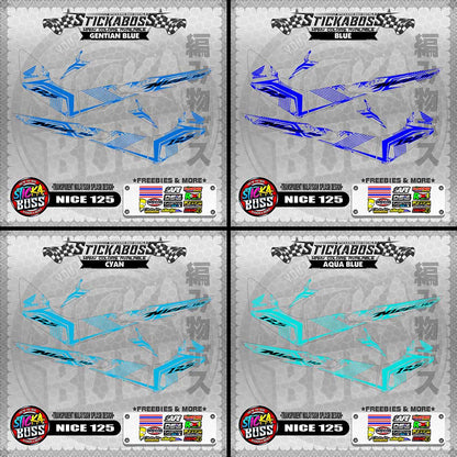 【PREMIUM UV PRINT】TRANSPARENT NICE 125 STICKER DECALS ( MALAYSIAN SPLASH DESIGN )【WITH FREEBIES】