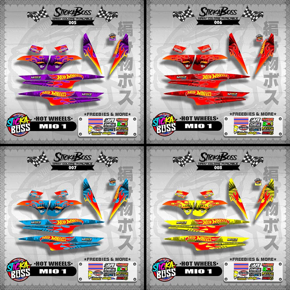 MIO 1 STICKER DECALS ( NEW HOTWHEELS INSPIRED )【WITH FREEBIES】