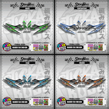 RAIDER 150 2ND GEN DECALS ( TRIBAL R150 )【WITH FREEBIES】