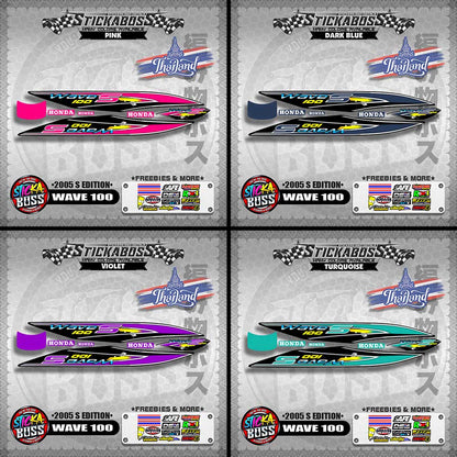 WAVE 100 THAILAND DECALS ( 2005 S EDITION )【WITH FREEBIES】