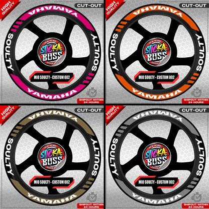 MIO SOULTY MAG STICKER SET ( 2 MAGS ) - CUSTOM 002 | VINYL WATERPROOF CUT-OUT DECALS