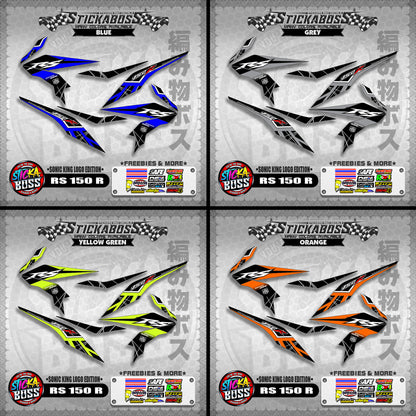 RS 150 R STICKER DECALS ( SONIC KING LOGO EDITION )【WITH FREEBIES】
