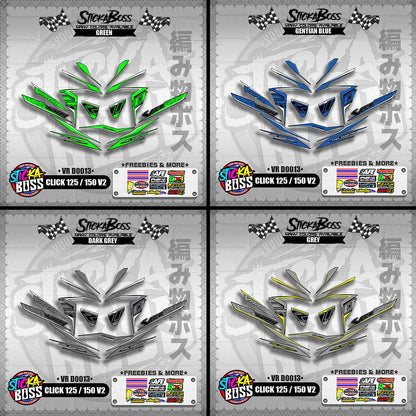 CLICK 125 / 150 V2 DECALS ( VR D0013 )【WITH FREEBIES】