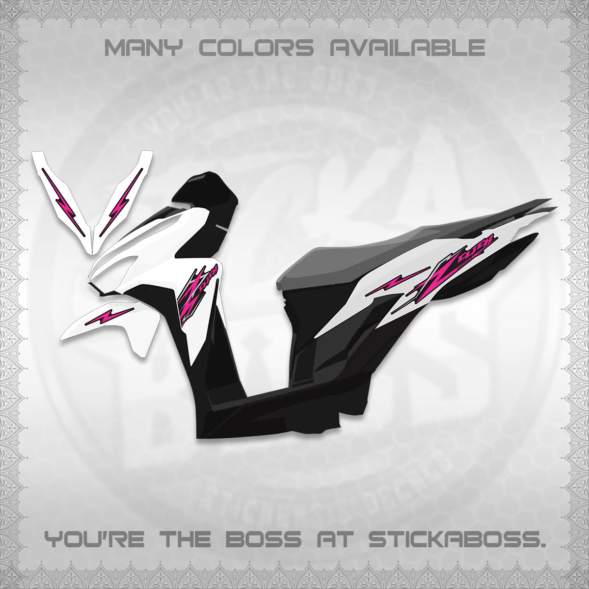 CLICK 125 V2 INDO DECALS (2024 CL 00-A8 STYLE) STICKER KITS By STICKABOSS