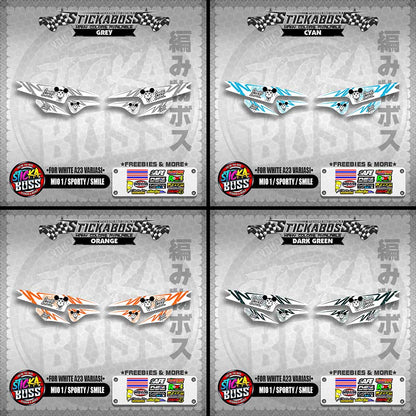 MIO 1 / SPORTY / SMILE INDO STICKER DECALS ( FOR WHITE A23 VARIASI) 【WITH FREEBIES】