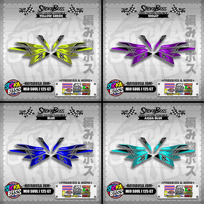 MIO SOUL I 125 GT DECALS ( HAYABUSA JDM )【WITH FREEBIES】