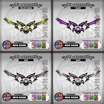 MIO GEAR STICKER DECALS ( PETRONAS )【WITH FREEBIES】