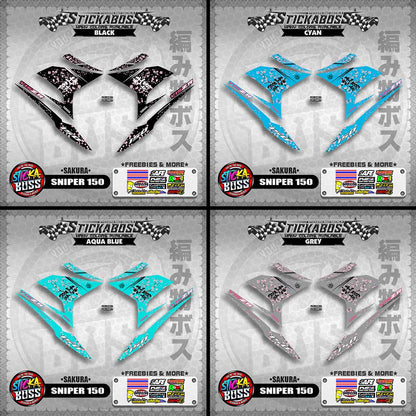 SNIPER 150 STICKER DECALS (SAKURA)【WITH FREEBIES】