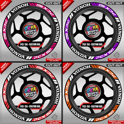 PCX 150 MAG STICKER SET ( 2 MAGS ) - CUSTOM 006 | VINYL WATERPROOF CUT-OUT DECALS