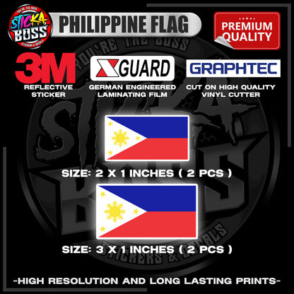 PHILIPPINE FLAG | 3M REFLECTIVE STICKER | PREMIUM LAMINATED【PREMIUM QUALITY】