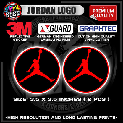 JORDAN LOGO | 3M REFLECTIVE STICKER | PREMIUM LAMINATED【PREMIUM QUALITY】