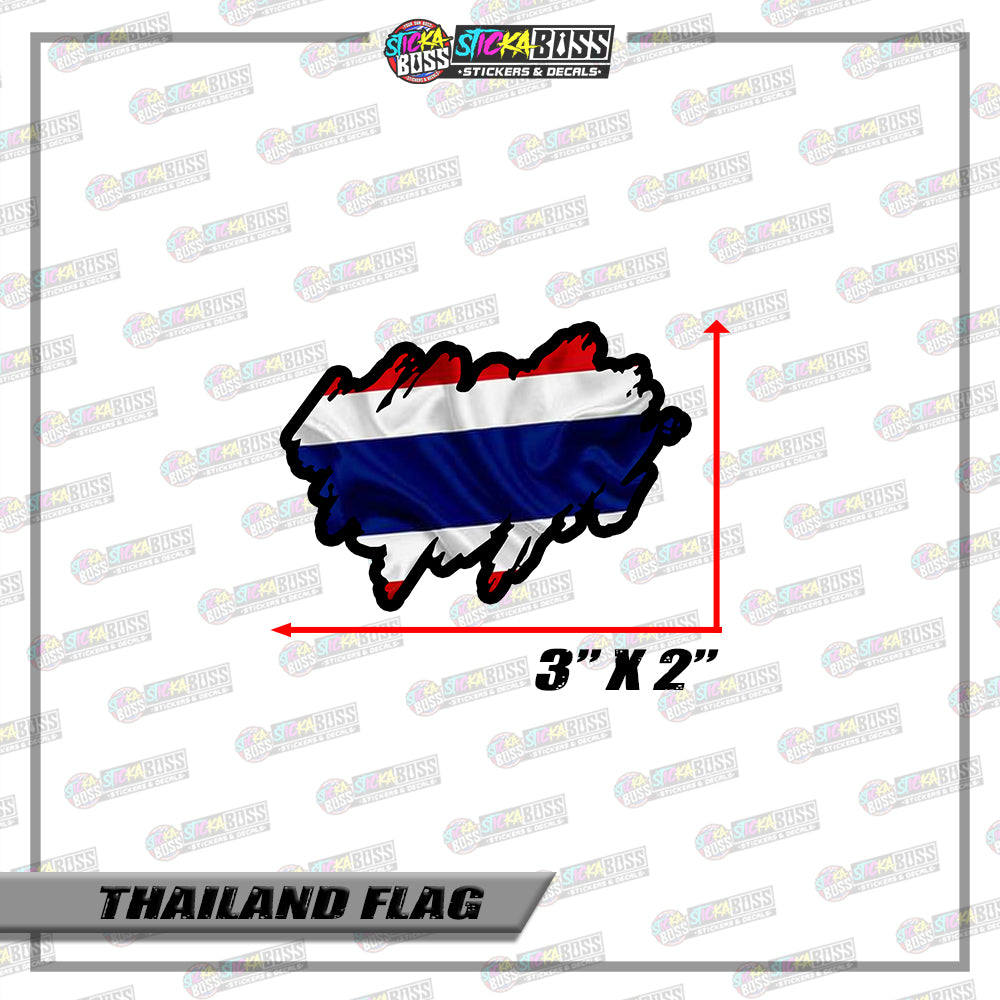 THAILAND FLAG STICKER | VINYL WATERPROOF STICKER |【PRINTED】