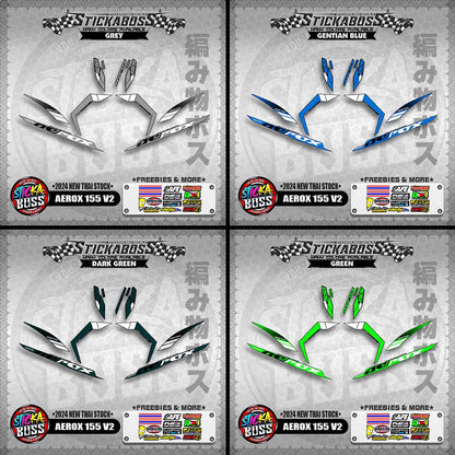 AEROX 155 V2 STICKER DECALS ( 2024 NEW THAI STOCK )【WITH FREEBIES】