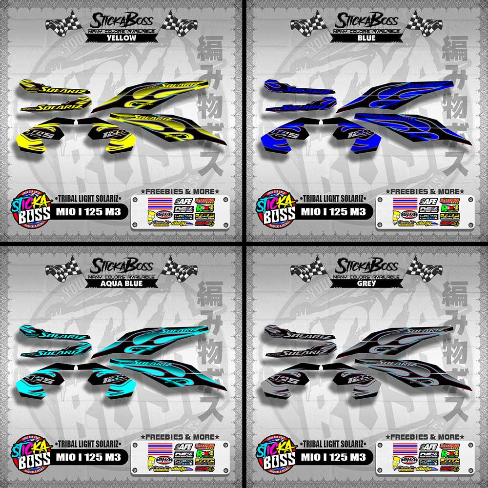 MIO I 125 M3 DECALS ( TRIBAL LIGHT SOLARIZ )【WITH FREEBIES】