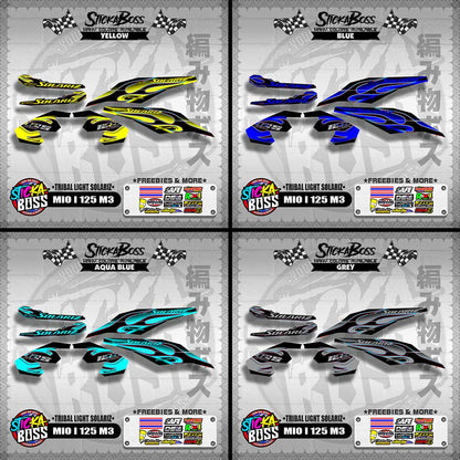 MIO I 125 M3 DECALS ( TRIBAL LIGHT SOLARIZ )【WITH FREEBIES】