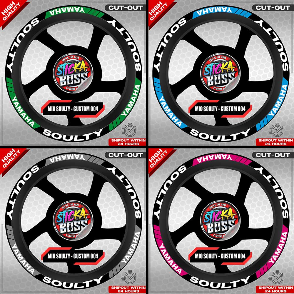 MIO SOULTY MAG STICKER SET ( 2 MAGS ) - CUSTOM 004 | VINYL WATERPROOF CUT-OUT DECALS