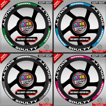 MIO SOULTY MAG STICKER SET ( 2 MAGS ) - CUSTOM 004 | VINYL WATERPROOF CUT-OUT DECALS