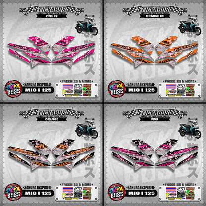 MIO I 125 STICKER DECALS ( SAKURA INSPIRED )【WITH FREEBIES】
