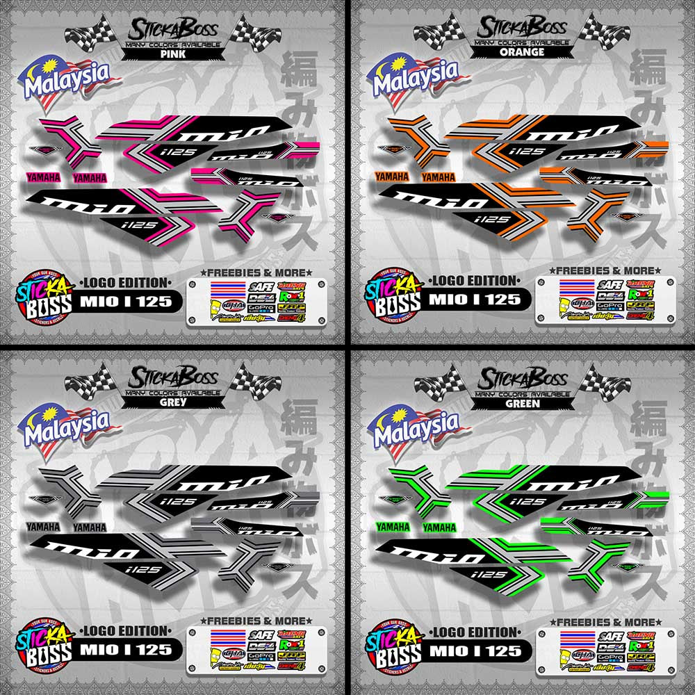 MIO I 125 MALAYSIAN DECALS ( LOGO EDITION )【WITH FREEBIES】