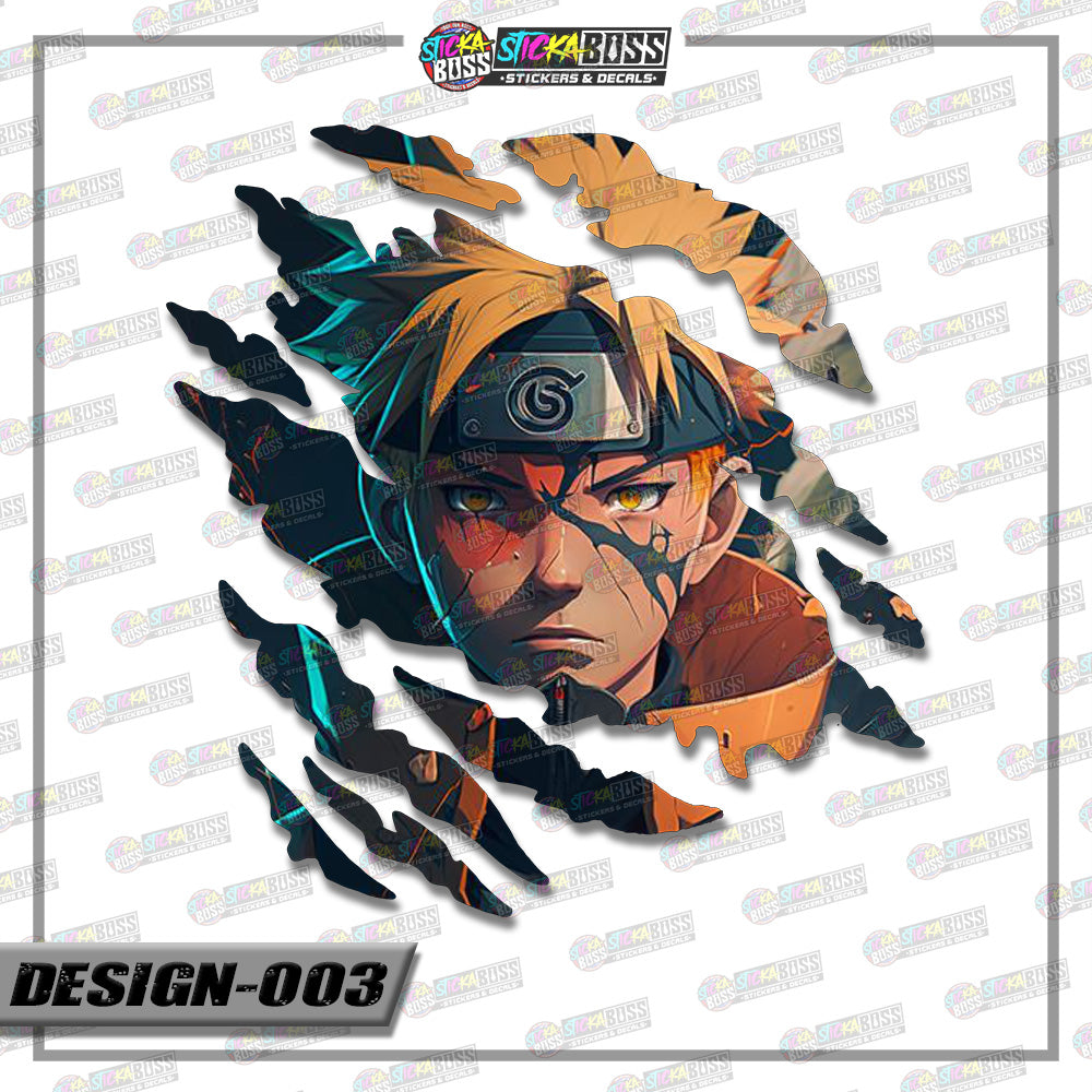 NARUTO PART 1 | ANIME SCRATCH STICKER【VINYL PRINTED】( LAMINATED / WATERPROOF )【Stickaboss】