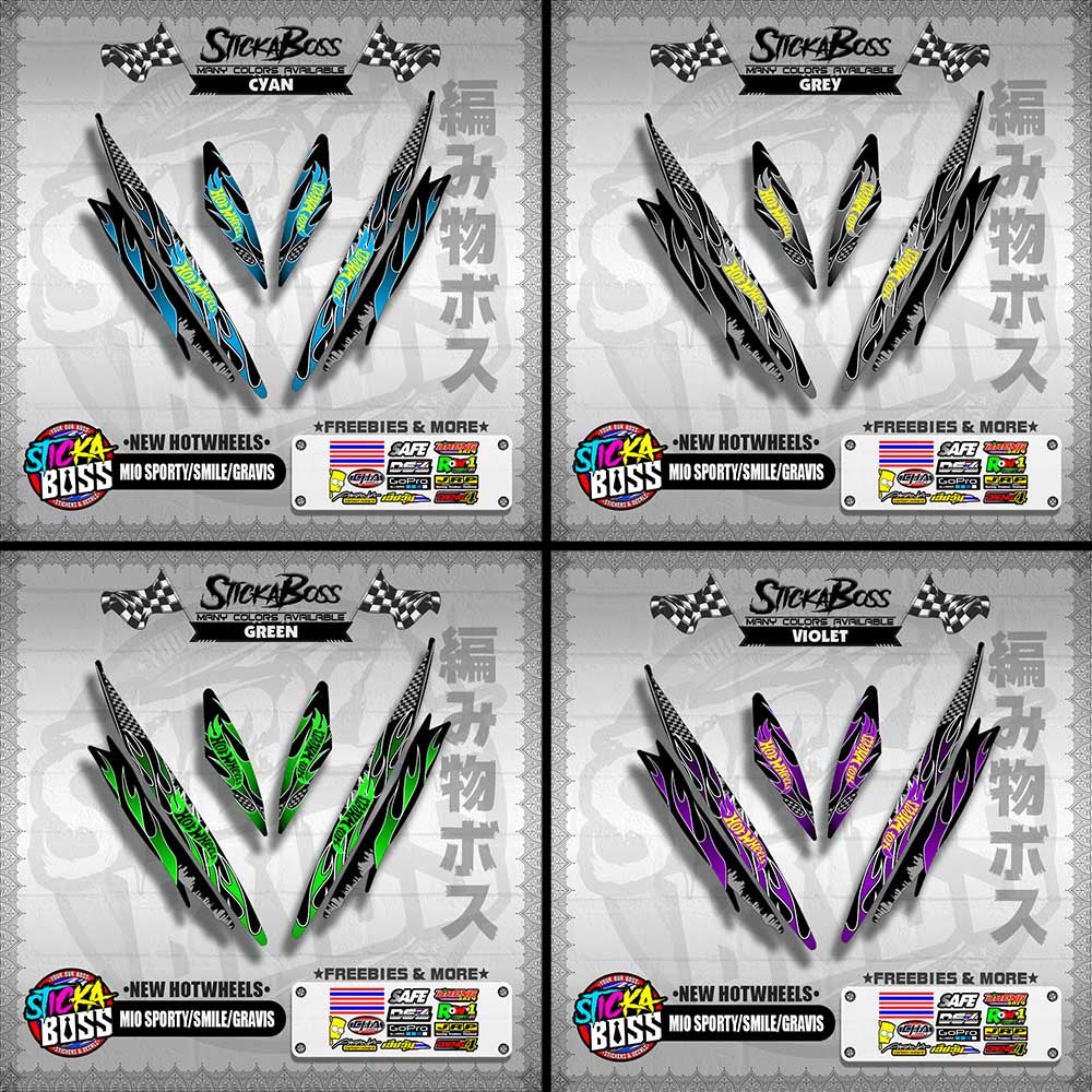 MIO SPORTY / SMILE / GRAVIS DECALS ( NEW HOTWHEELS )