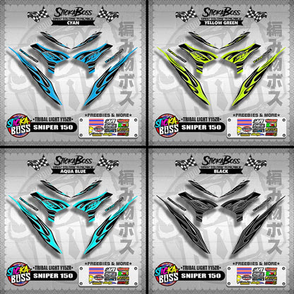 SNIPER 150 DECALS ( TRIBAL LIGHT Y15ZR )[ PREMIUM GLOSSY LAMINATED ]【WITH FREEBIES】