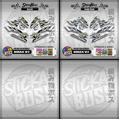NMAX V2 DECALS ( FOR WHITE NEW HOTWHEELS )【WITH FREEBIES】