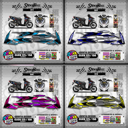 CLICK 125 / 150 V2 DECALS ( AVINTIA DESIGN )【WITH FREEBIES】