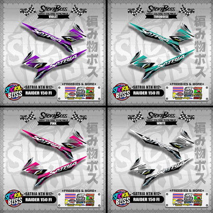 RAIDER 150 FI DECALS ( SATRIA NTN N12 )【WITH FREEBIES】