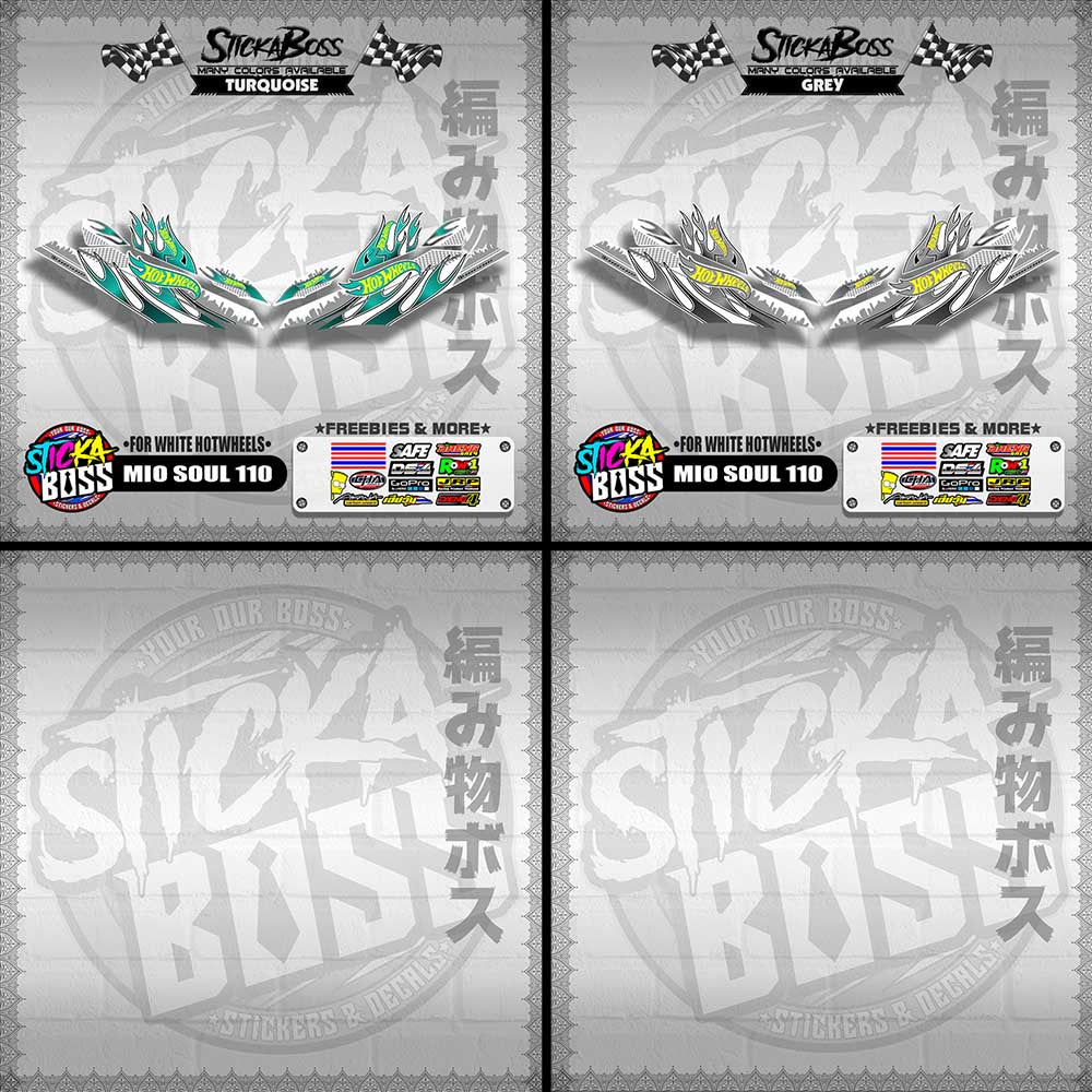 MIO SOUL 110 CARB OLD DECALS ( FOR WHITE HOTWHEELS )【WITH FREEBIES】