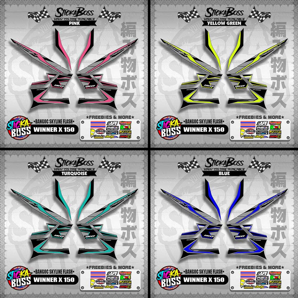 WINNER X 150 DECALS ( BANGOC SKYLINE FLASH )【WITH FREEBIES】