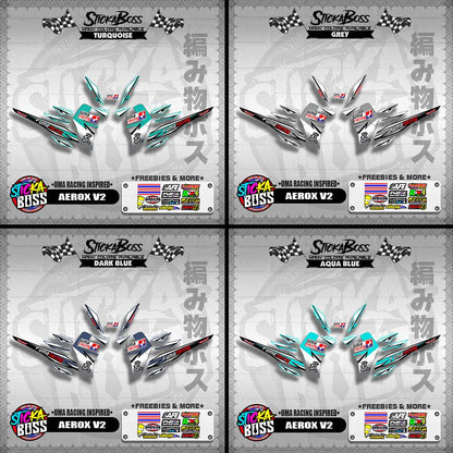 AEROX V2 DECALS ( UMA RACING INSPIRED )【WITH FREEBIES】